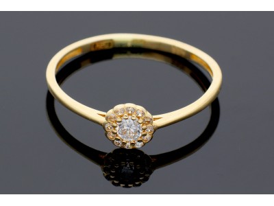 Bijuterii aur - inele aur subtiri - autentic din aur 14K, culoare aur galben