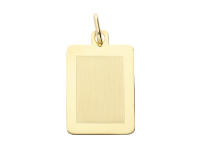 Medalioane aur placuta   - aur pur 14K mat- lucios, culoare aur galben personalizata cu gravura