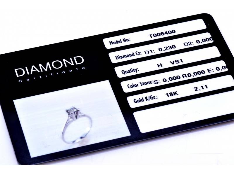 Inel de logodna cu diamant aur 18K