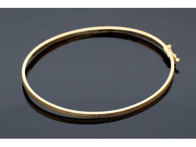 Bijuterii aur - Bratara fixa aur 14K galben model grecesc