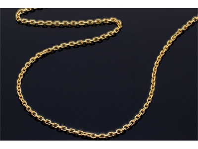 Bijuterii aur online - Lanturi din aur 14K galben model clasic unisex - zale pline